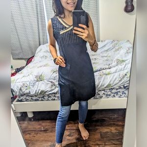 Black Indian tunic top - new with tag